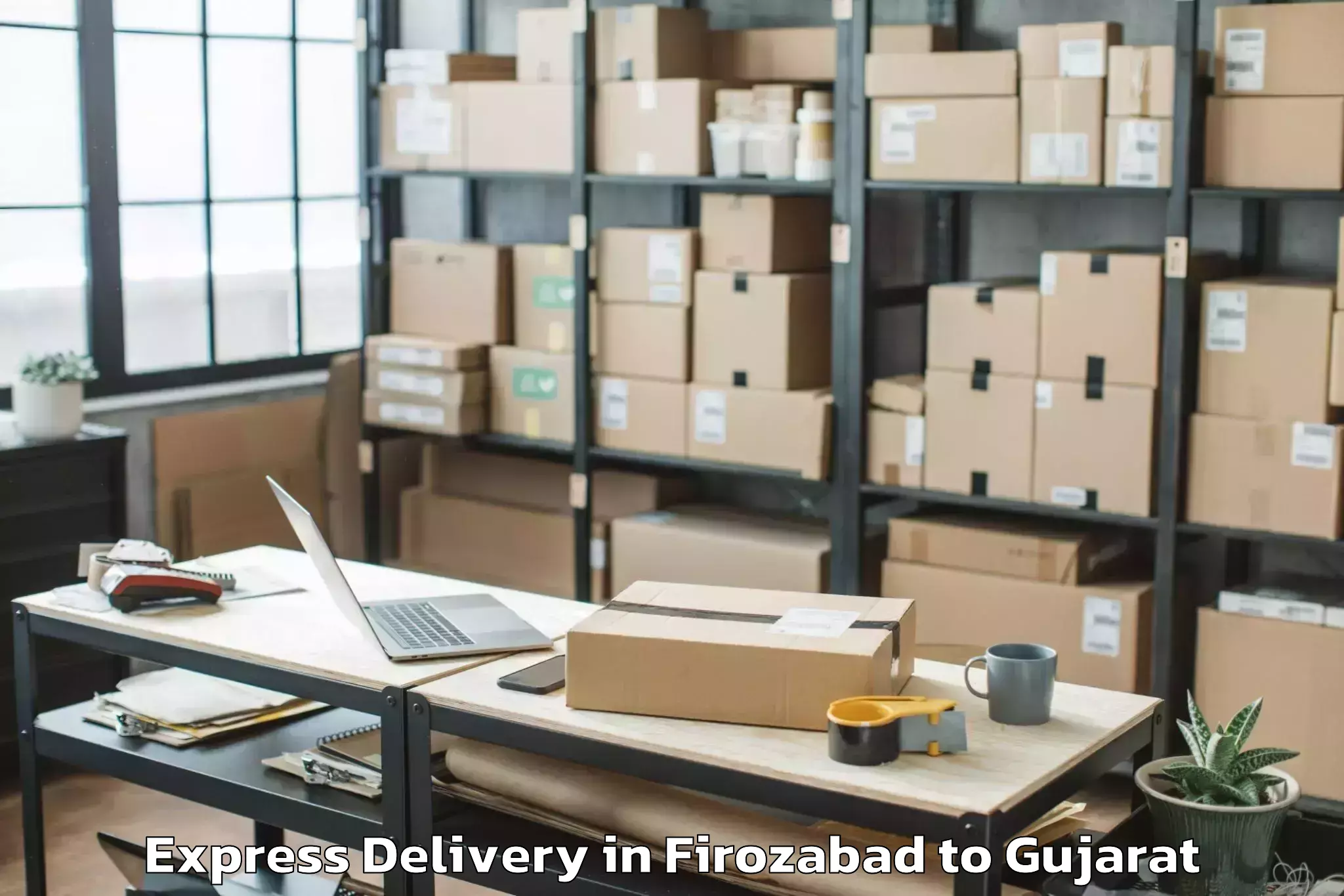 Book Firozabad to Gujarat University Of Transpla Express Delivery Online